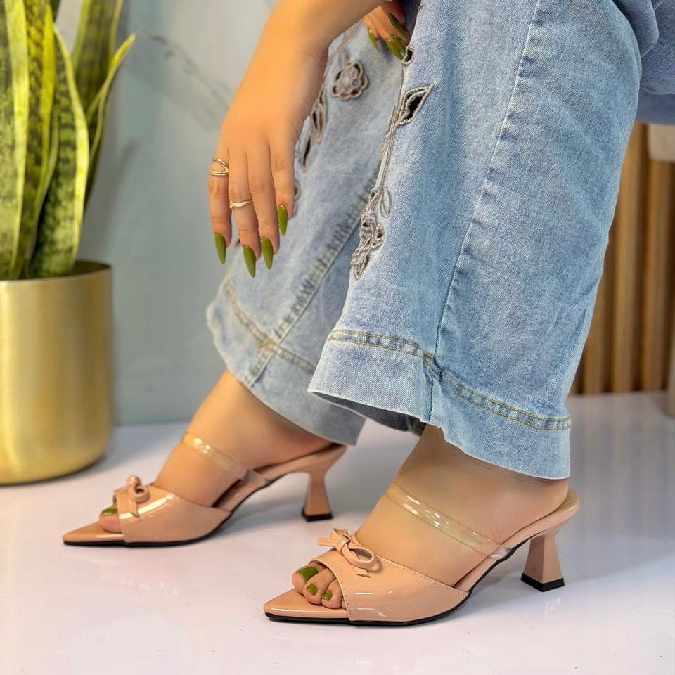 Ref. Koa - Tacon Coquette con Correa Transparente