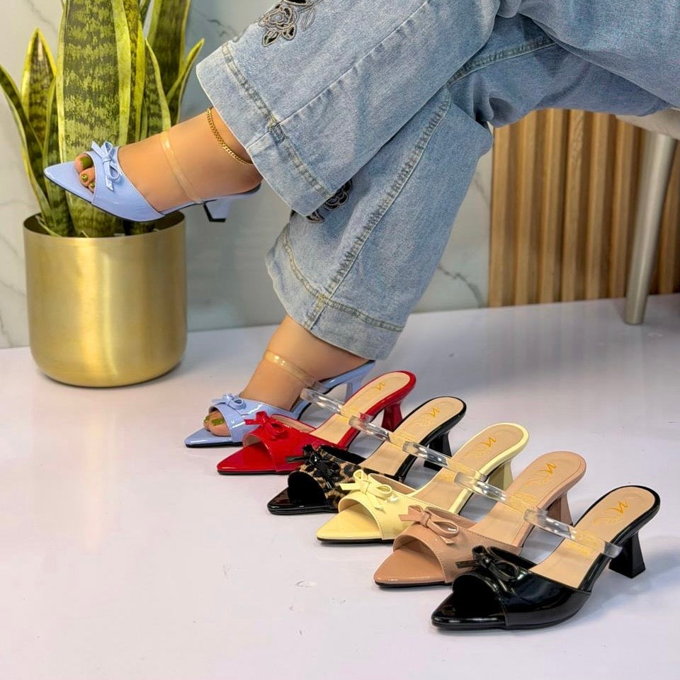 Ref. Koa - Tacon Coquette con Correa Transparente