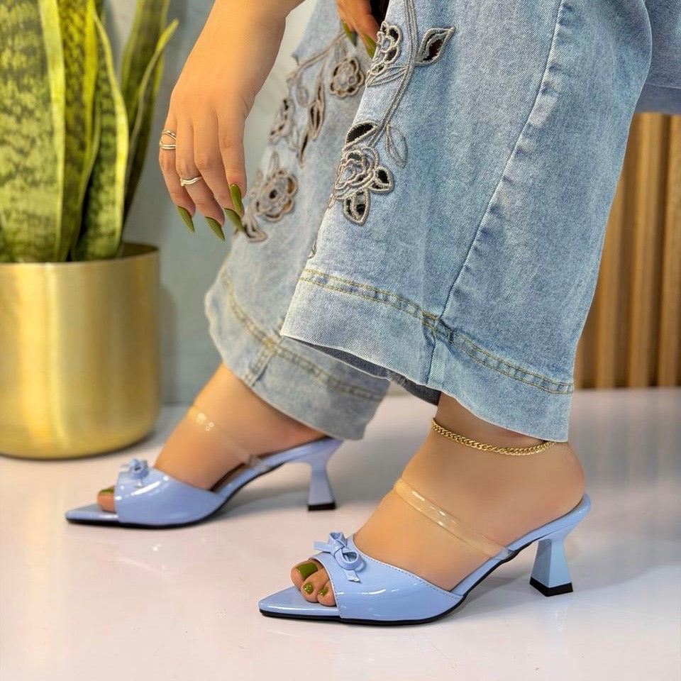 Ref. Koa - Tacon Coquette con Correa Transparente