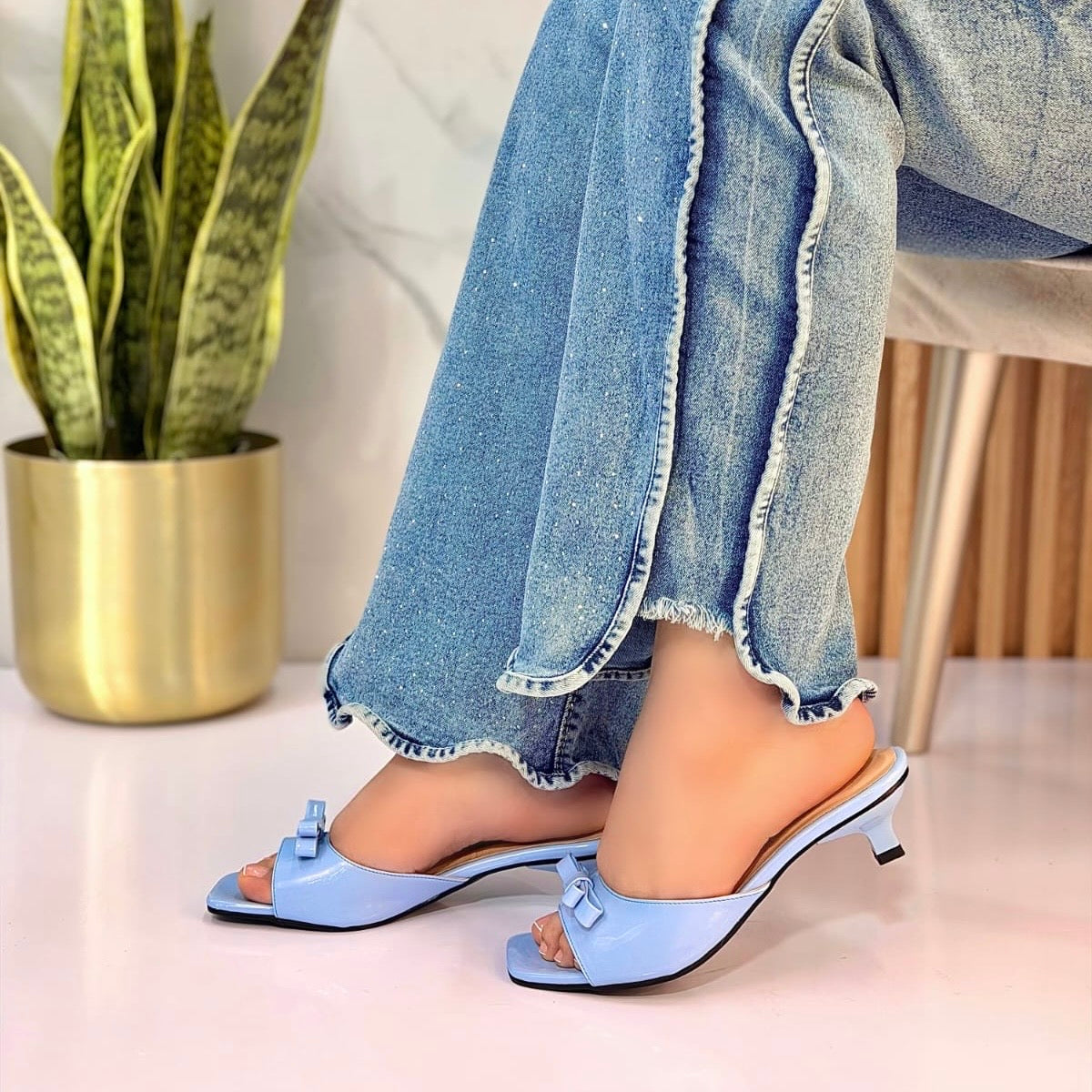 Ref. Selene - Tacon de Charol Elegante