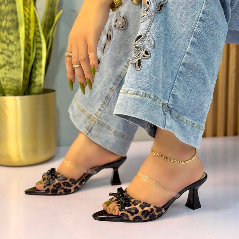 Ref. Koa - Tacon Coquette con Correa Transparente