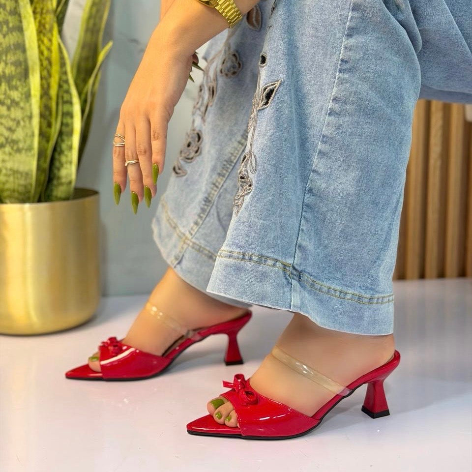 Ref. Koa - Tacon Coquette con Correa Transparente